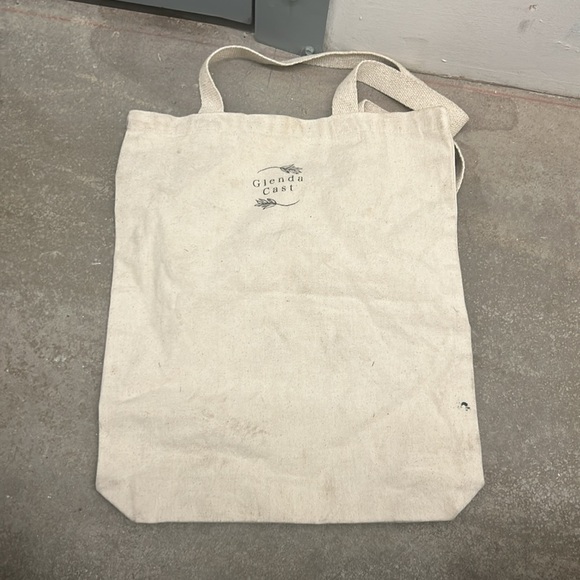 Cream Tote Bag with Black Print - Picture 2 of 2